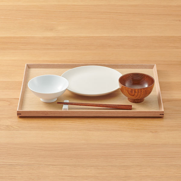 無印良品　トレー4枚　40.5㎝×30.5㎝×2㎝ 無印良品 木製 角型トレー 約幅40.5×奥行30.5×高さ2cm 2個 良品