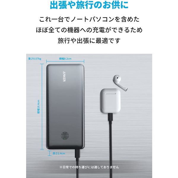 モバイルバッテリー Anker PowerCore III Elite 25600 87W 25600mAh PD対応 急速充電 アンカー