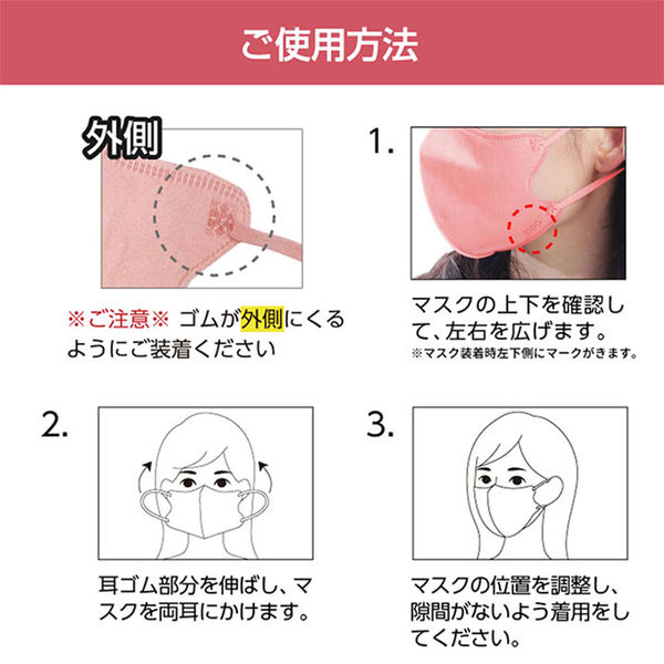 医食同源ドットコム SPUN MASK スパンレース 不織布立体カラーマスク