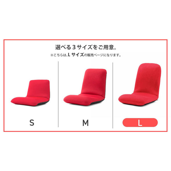 セルタン 座椅子 和楽チェア Lサイズ 幅430×奥行580～1000×高さ130 