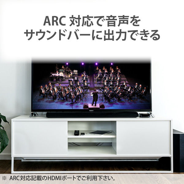HDMIケーブル 20m 4K 60p 金メッキ 長尺 無給電タイプ ARC ブラック DH