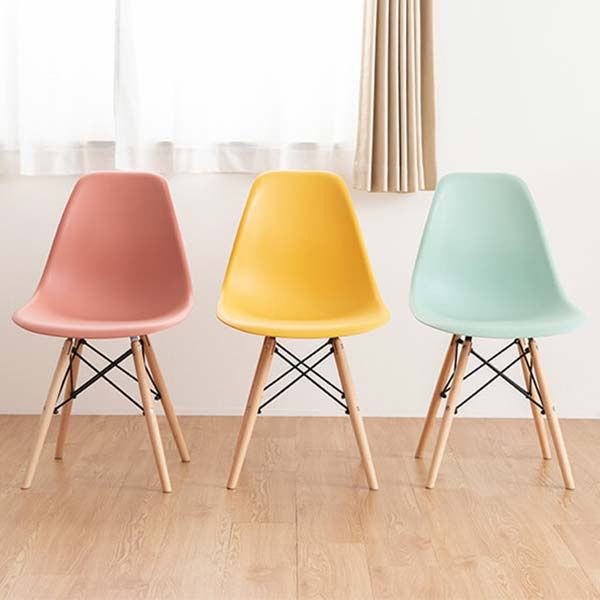 三栄コーポレーション イームズシェルチェア 木脚 単品 ホワイト
