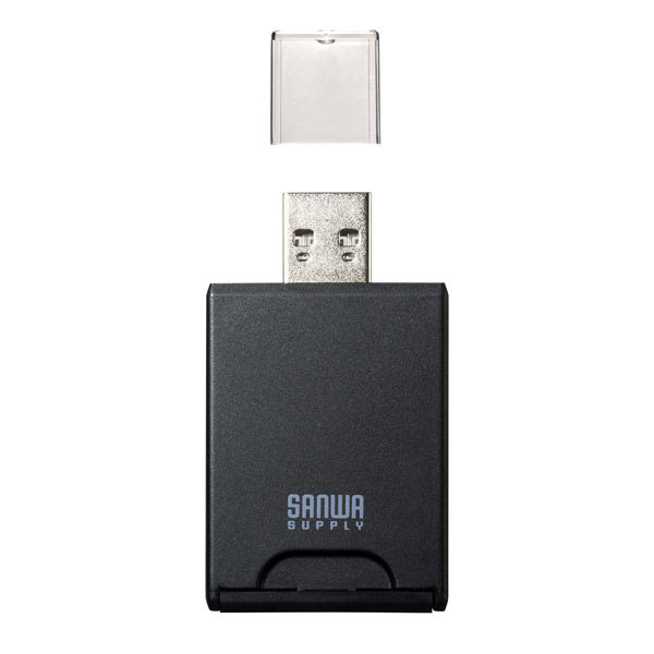 サンワサプライ UHS-II対応SDカードリーダー（USB Aコネクタ） ADR-3SD4BK 1個 - アスクル