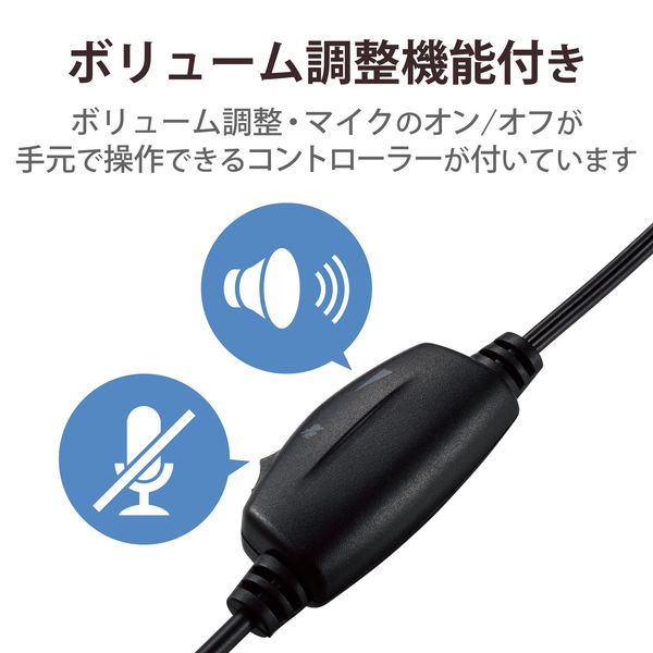 ヘッドセット 3.5mm3極ミニプラグ×2 マイク搭載 両耳オーバーヘッド