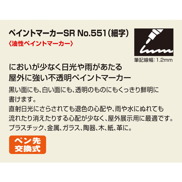 寺西化学工業 マジック ペイントマーカーSR No.551 パック 緑 寺西化学工業 マジック ペイントマーカーSR No.551 パック 緑