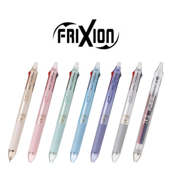 オッズパーク 3色ボールペン 2本セット フリクションボール3スリム 0.38mm パールブルー軸 青 消せる3色