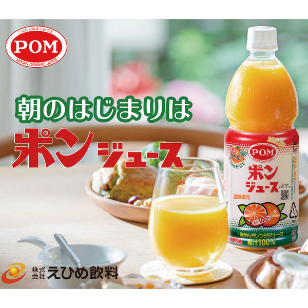 えひめ飲料 POM（ポンジュース）800ml 1本 - アスクル