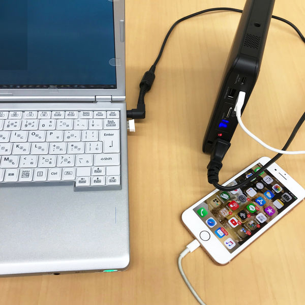 リンクスインターナショナル AC/USB出力対応大容量モバイルバッテリー