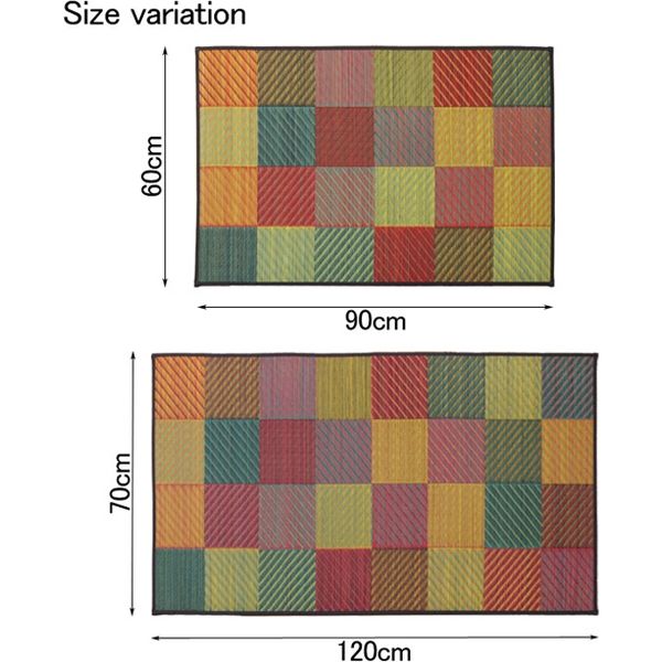 イケヒコ 玄関マット 室内 国産い草 『Fグラデーション』 幅600