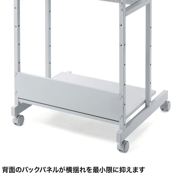 サンワサプライ パソコンラック 幅650×奥行600×高さ1450mm ホワイト