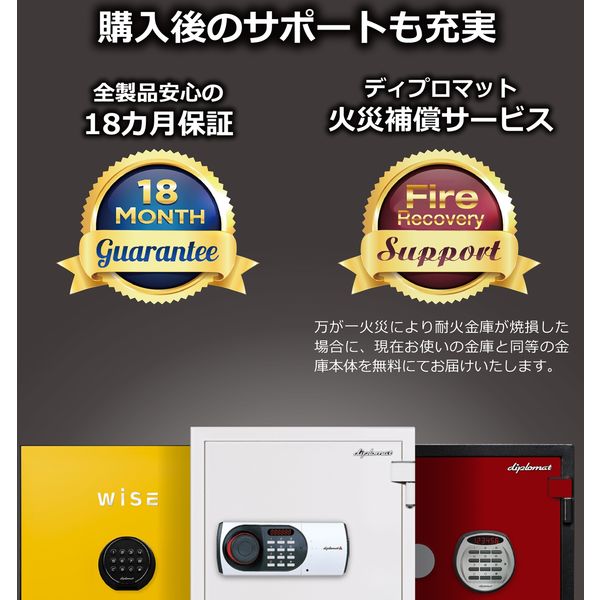 設置込】ディプロマット アイステラ プレミアム耐火金庫 60分