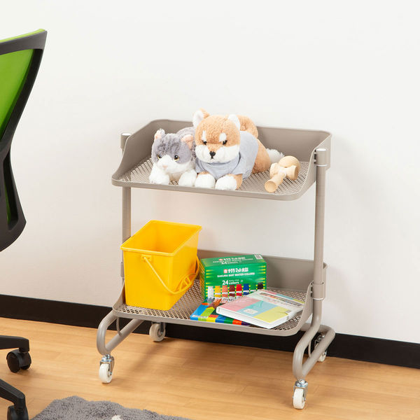 コンフォートワーク バスケットトローリー デスク下ワゴン 2段