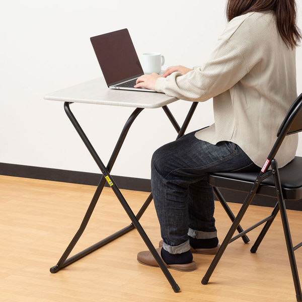 軒先渡し】コンフォートワーク 折りたたみテーブル 幅700mm アッシュド