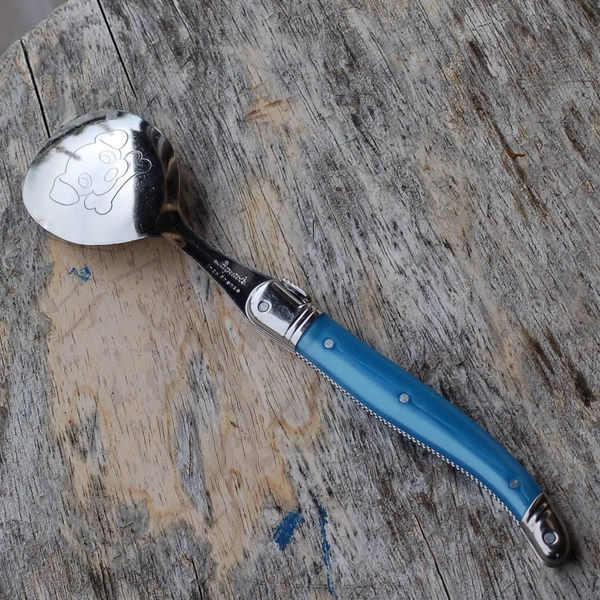 ライヨール ABS ペットスプーン ブルー DOG 木箱 4310056 1本（直送品