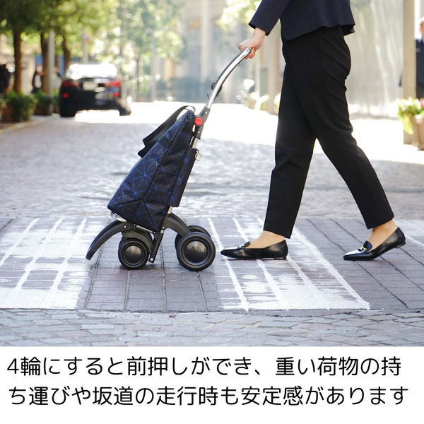 【✨人気✨】ROLSER★ロルサー　ショッピングカート　キリン柄　4輪安定 ROLSER ロルサー キリン柄 キャリーカート 折り畳み