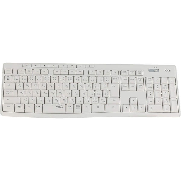 ロジークール　キーボード　色ホワイト ゲーミングキーボード - ワイヤレス、メカニカル、RGB、テンキー