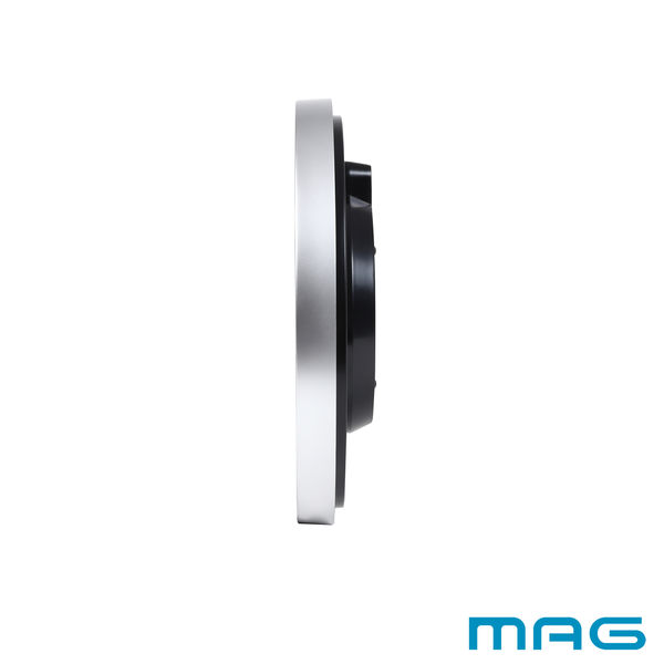 ザク　モノアイククロック　外箱付き。【訳あり】電池抜き済み ノア精密 MAG（マグ）電波掛時計 エコグリン シルバー直径