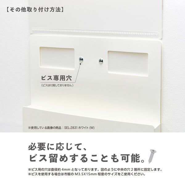 セキセイ セパル 壁面収納 ホッチdeラック A4 タテ クリア SEL