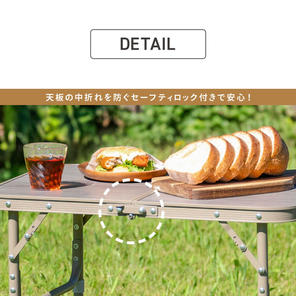 武田コーポレーション 2WAYアルミテーブル 60×40 FT25-6040(VGY
