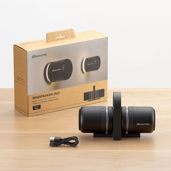 リズム RHYTHM MAGSPEAKER DUO ライトグレー RHYTHM 防水ポータブル
