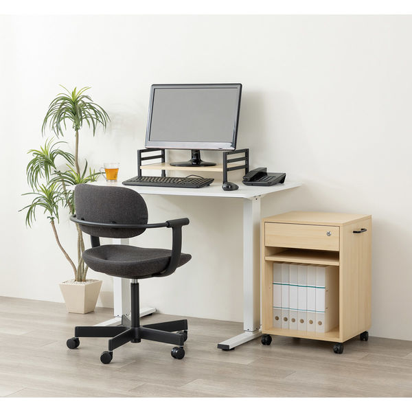アスカ 机上台 高さ調整付き DSK07BK 1台（直送品） - アスクル