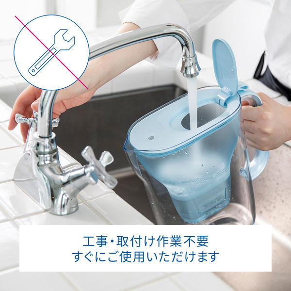 ブリタ（BRITA）ポット型 浄水器 リクエリ パウダーブルー
