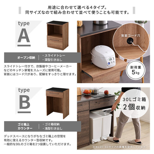 kiitos!  キッチンカウンター dinos SmartII スマート2 ステンレスシリーズ 間仕切りオープン