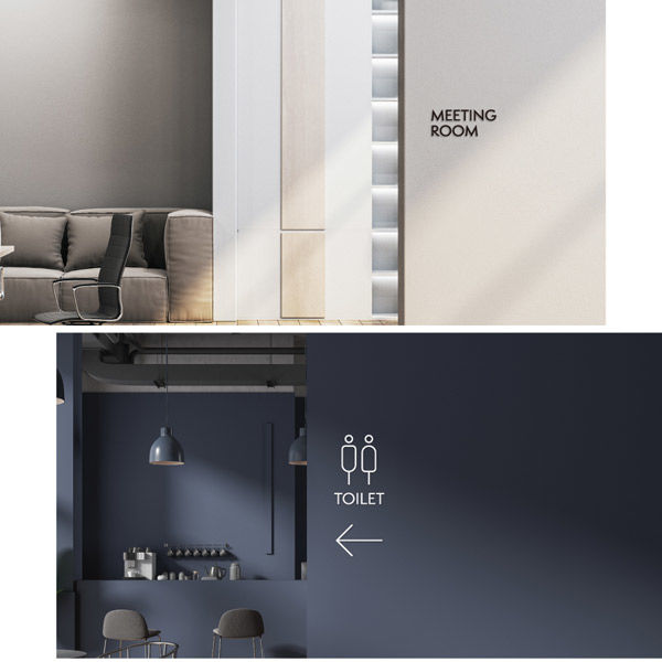 SignJapan 立体アクリル標識 文字のみ STAFF ONLY ホワイト