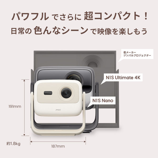 JMGO プロジェクター N1S Nano J61-7K1 1台（直送品） - アスクル