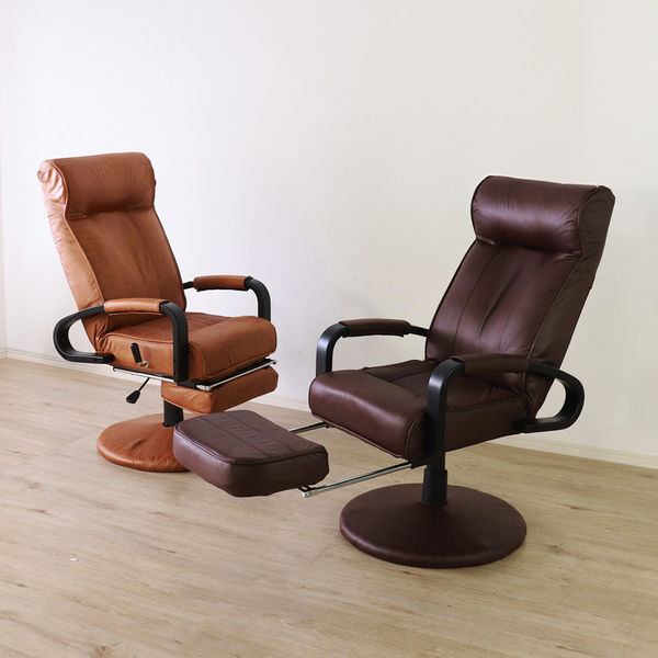 平インテリア産業 回転リクライニングチェア フレッソ2 ブラウン SS