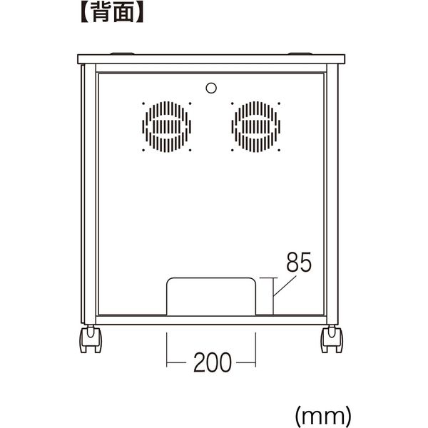 サンワサプライ 19インチマウントボックス( 12U D850) CP-503 1台