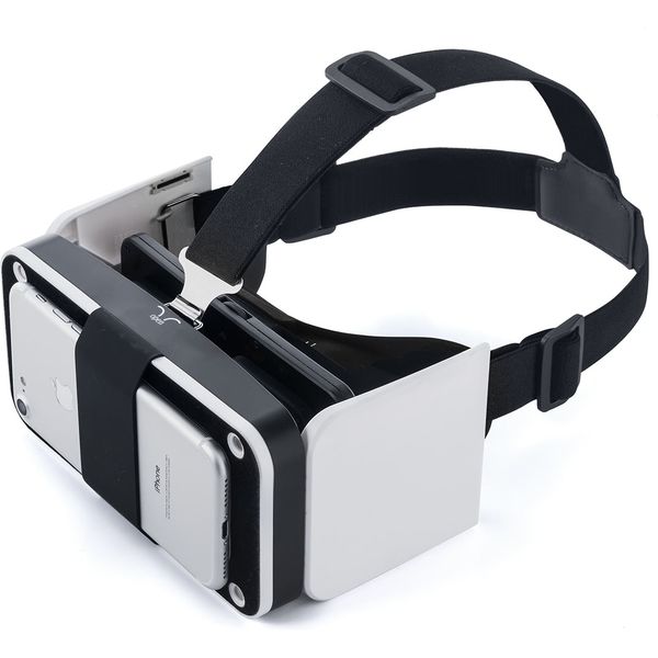 サンワダイレクト 3D VRゴーグル（iPhone、スマホ対応・折りたたみ・360度動画視聴・4インチ～6インチ対応・VR SHINECON）  1個（直送品）