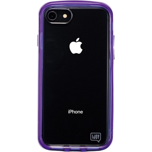 iPhoneケース iPhone8/7/6S/6 Ijoy クリアパープル i33Dij03 1個
