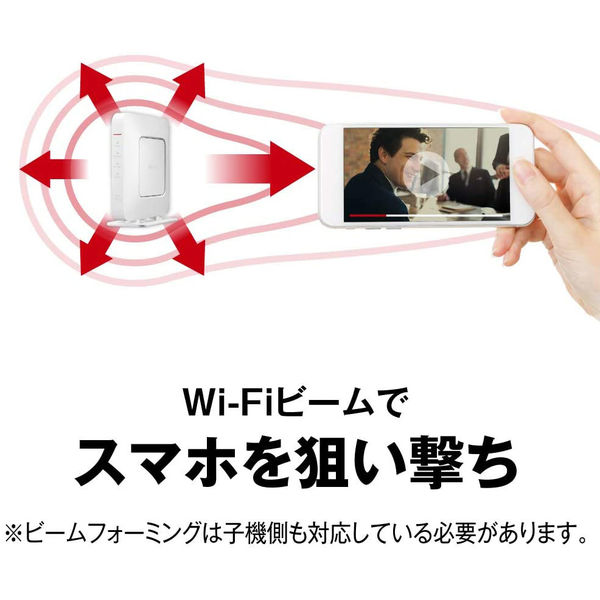 バッファロー 無線LAN親機 11ac/n/a/g/b 1733+800Mbps ホワイト WSR