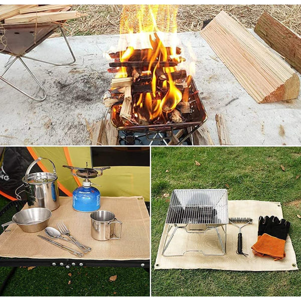 S'more（スモア）焚火やBBQに安心のスパッタシート 防火シート 1