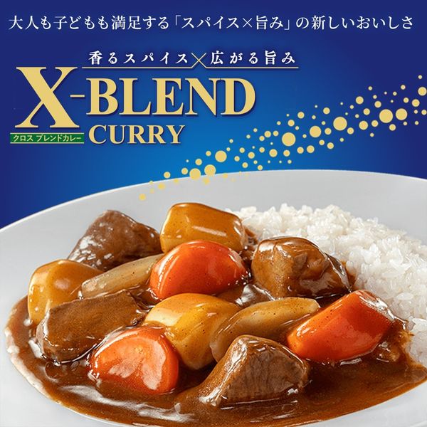 クロスブレンドカレー 辛口 140g 8皿分 1個 ハウス食品 カレールウ