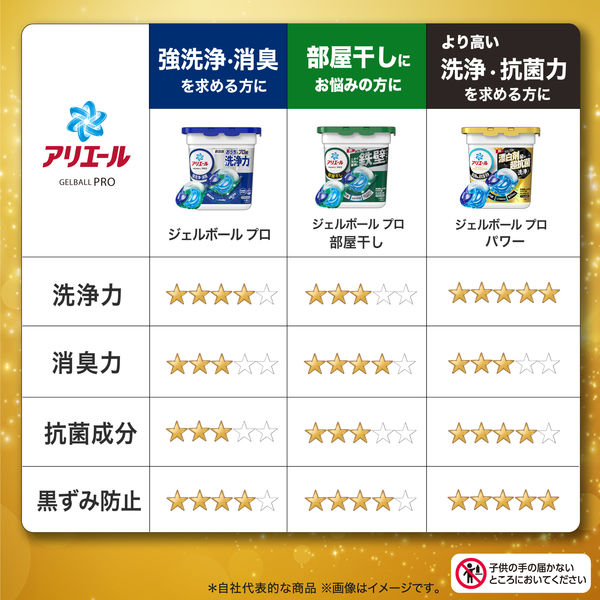 アリエール ジェルボール PRO 詰め替え 超ジャンボ 1セット（15粒入×3個） 洗濯洗剤 P＆G - アスクル