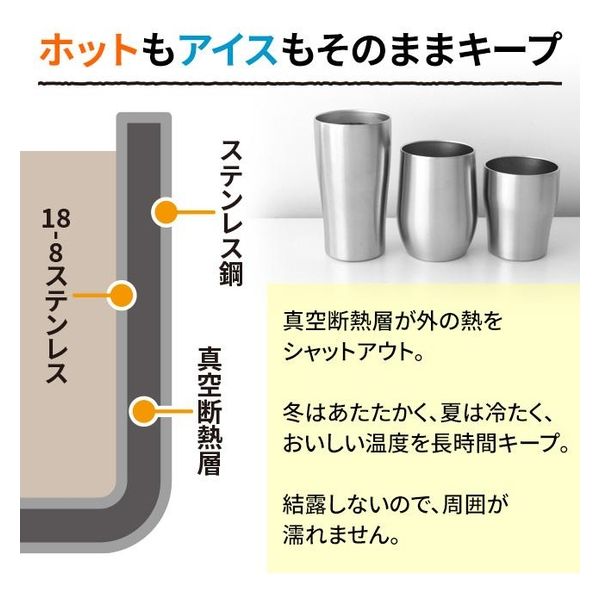 カクセー アンカラーズ 真空二重ステンレス タンブラー 400ml UC