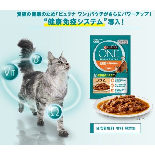 ピュリナワン 猫 総合栄養食 美味を求める成猫用 1歳以上 フィッシュ 50g 6袋 キャットフード パウチ ネスレ日本