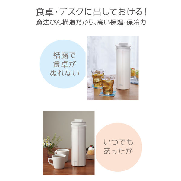 サーモス（THERMOS） ステンレスポット 1050ml ホワイト TTD