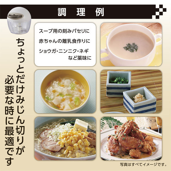 簡単みじん切りチョッパー みじん切り器 Sサイズ 直径10.8×高さ10cm 容量220ml 1個 竹原製缶 - アスクル