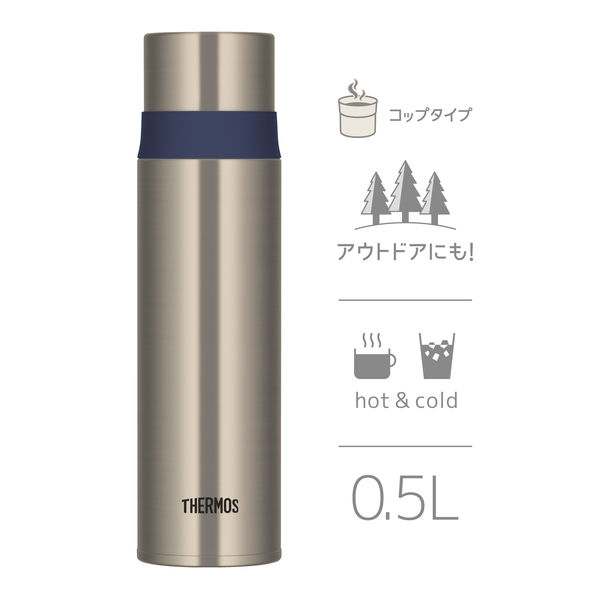 サーモス（THERMOS）ステンレスボトル ステンレスブルー 500ml