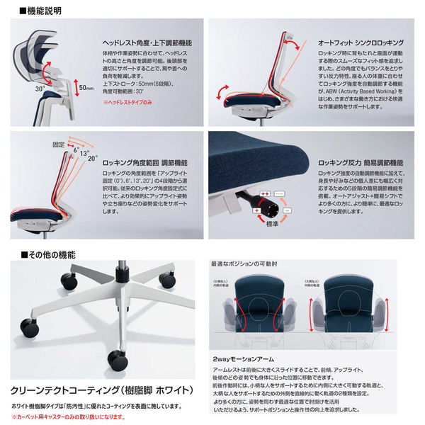 組立設置込】コクヨ デュオラ２ メッシュ ハイバック T型肘 白脚