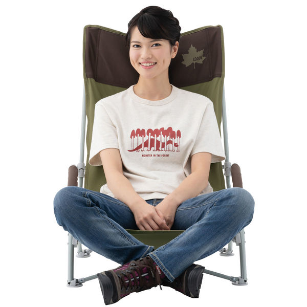 LOGOS Life ハイバックあぐらチェア プラス（ブラウン） 73173084