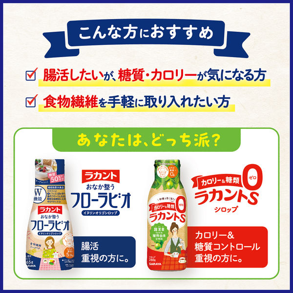 ラカント フローラビオ 265g 1個 サラヤ オリゴ糖 機能性表示食品