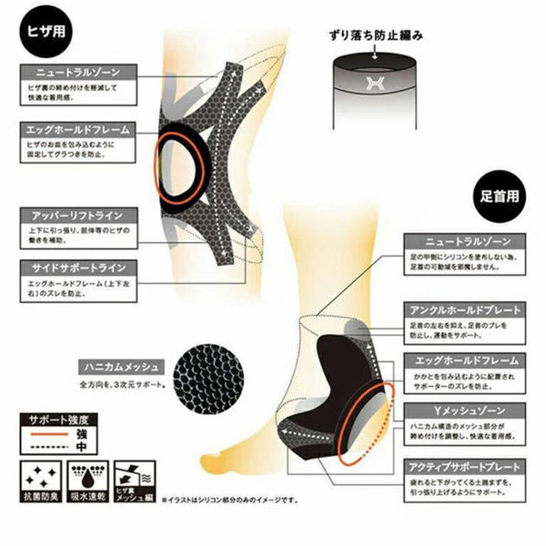 TOSCOM シリコンサポーター HOLZAC 膝専用 ベージュ L dp00146 1個（直送品） - アスクル