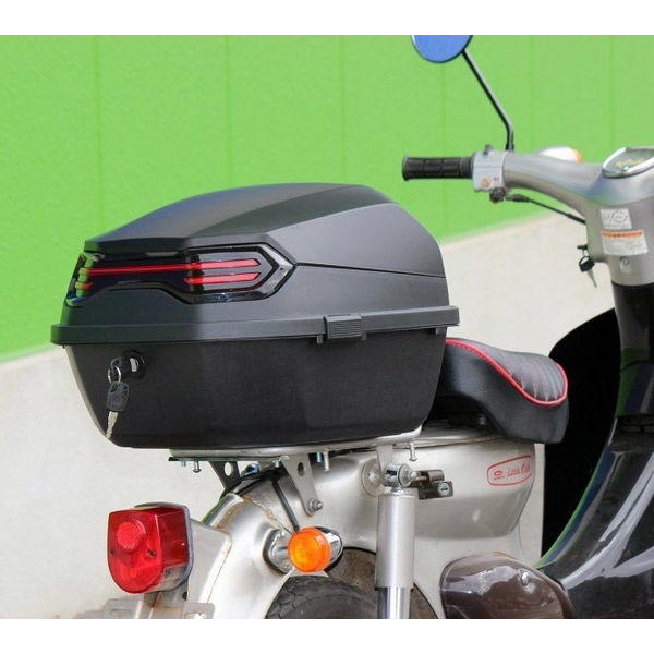 マッドマックス バイク用 リアボックス リーベン トップケース 40L マットブラック/軽量 防水 防塵 MM18-40L-MBK 1個（直送品） -  アスクル