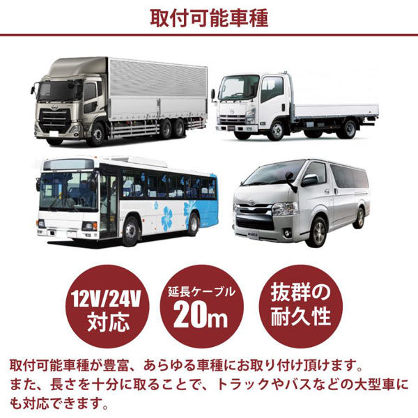 7インチモニター 赤外線カメラセット ベスト・アンサー 7インチモニターセット 有線2カメラ 20m car