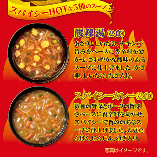 インスタント 選べるスープ春雨 スパイシーHOT 1袋(10食入 インスタント 選べるスープ春雨 スパイシーHOT 1袋(10食入
