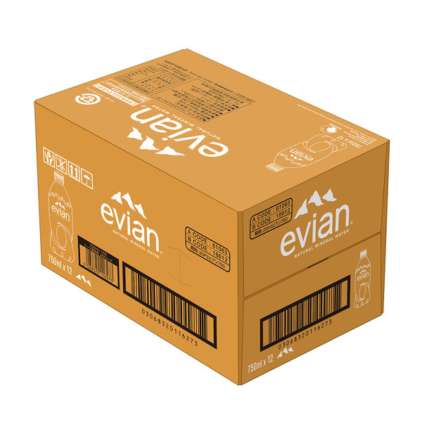 伊藤園 evian（エビアン） 750ml 1セット（24本）【正規輸入品】